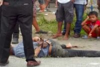 Maling motor di Deli Serdang babak belur diamuk massa (Ist)