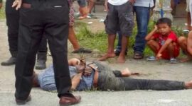Maling motor di Deli Serdang babak belur diamuk massa (Ist)