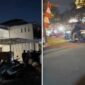 Foto kolase – Massa mendatangi rumah Nafa Urbach dan mengambil barang-barang berharga termasuk celana dalam.