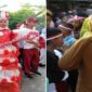 Foto kolase : Siswi SDN Borong Makassar tampil dengan kostum peri hingga Bupati Gowa cilik