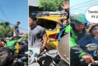Tangkapan Layar Video – Seorang wanita pengemudi mobil nyaris diamuk massa di Makassar (Foto kolase)”