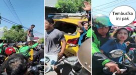 Tangkapan Layar Video – Seorang wanita pengemudi mobil nyaris diamuk massa di Makassar (Foto kolase)”