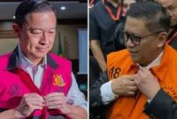 Foto kolase : Tom Lembong dan Hasto Kristiyanto