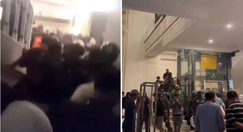 Foto Kolase – Rumah Uya Kuya (kiri) dan Eko Patrio (kanan) menjadi sasaran perusakan dan penjarahan.