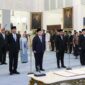 Presiden Prabowo Subianto resmi melantik 11 pejabat baru, termasuk menteri, wakil menteri, dan pejabat utama, untuk Kabinet Merah Putih sisa masa jabatan 2024–2029 di Istana Negara, Jakarta, Rabu (17/9/2025).