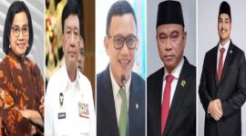 Menteri Kabinet Merah Putih Presiden Prabowo Subianto : Sri Mulyani, Budi Gunawan, Abdul Kadir Karding, Budie Arie Setiadi, dan Dito Ariotedjo (Foto kolase)