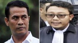 Foto kolase: Menteri Pertanian Andi Amran Sulaiman (pelapor) dan advokat Wawan Nur Rewa yang dilaporkan dalam kasus dugaan pencemaran nama baik.