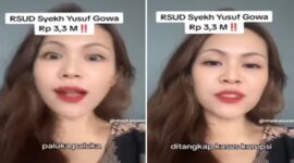 Tangkapan layar video - Wanita Ini Teriak “Palukka” Usai Direktur RSUD Syekh Yusuf Jadi Tersangka (foto kolase)