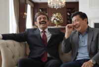 Foto ilustrasi – Riza Chalid (Kiri) dan Silfester Matutina (Kanan) tertawa bersama.