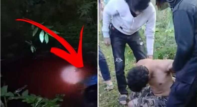 Foto kolase – Penemuan mayat wanita dalam sumur dan pelaku pembunuhan ibu kandung di Muna