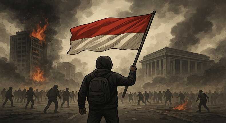Foto ilustrasi – Aksi demonstrasi di berbagai wilayah Indonesia