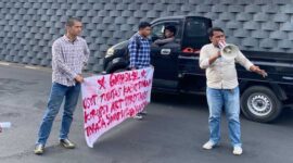 Aksi demonstrasi GMPH Sulsel menuntut Kepala Kejati Sulsel mundur