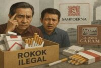 Foto ilustrasi - Peredaran Rokok Ilegal Merajalela, Sampoerna Resah, Gudang Garam Digilas Isu PHK?