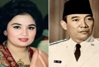 Foto Kolase – Istri ke-7 Soekarno, Yurike Sanger dan Bung Karno
