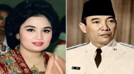 Foto Kolase – Istri ke-7 Soekarno, Yurike Sanger dan Bung Karno