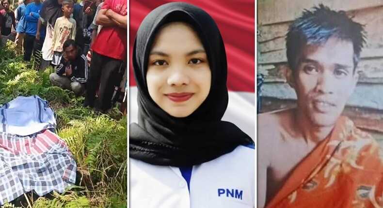 Foto kolase – Karyawati PNM Ditemukan Tewas Setengah Bugil di Pasangkayu dan pelaku 