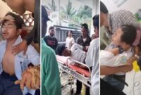 Tangkapan layar video – Sejumlah siswa dan siswi SMP di Indonesia keracunan MBG (Foto kolase)