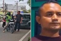 Foto kolase – Pengemudi ojek online (ojol) teguh dan oknum anggota TNI berinisial FA