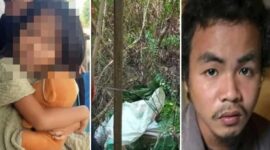 Foto kolase – Pelaku pembunuhan bocah perempuan berusia 5 tahun di Konsel, diringkus polisi.