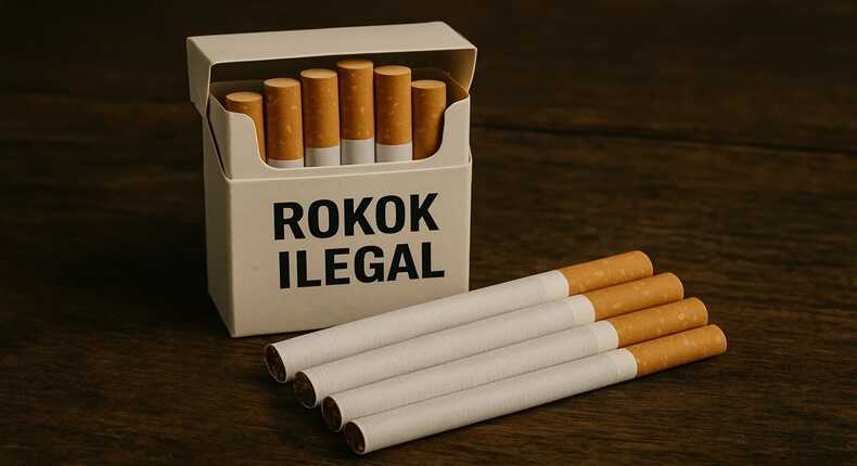 Foto ilustrasi – Rokok ilegal