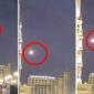 Tangkapan layar video – Detik-detik Rudal ‘Israel’ Nyasar ke Langit Madinah (Foto kolase)