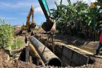 Pembangunan Sistem Penyediaan Air Minum (SPAM) Regional Mamminasata di Kabupaten Gowa, Sulawesi Selatan (Foto Pemkab Gowa)