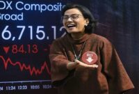 Foto ilustrasi – IHSG rontok usai Sri Mulyani tersingkir