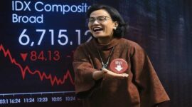 Foto ilustrasi – IHSG rontok usai Sri Mulyani tersingkir