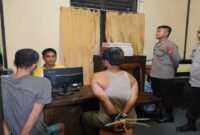 Dua maling spesialis pecah kaca diamankan Polres Lamandau (Foto Humas)