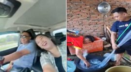 Foto Kolase - Karier politik Wahyudin runtuh usai ucapannya soal rampok uang Negara. Kini memilih jalan baru sebagai sopir truk dan penjual es batu.