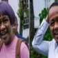 Meme cosplay Dora the Explorer dengan wajah Bahlil yang ramai beredar di media sosial (kiri) dan foto asli Bahlil (kanan).