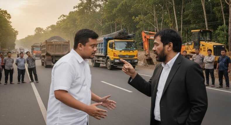 Foto ilustrasi – Gubernur Sumatera Utara (Sumut), Bobby Nasution (kiri) dan Gubernur Aceh, Mualem (kanan).