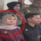Tangkapan layar video - Ekspresi bibir menyungging Ketua Komisi III DPRD Kabupaten Gorontalo Utara (Gorut), Dheninda Chaerunnisa terekam kamera.