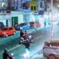 Tangkapan layar video – Aksi geng motor menebar teror di Lorong 9, Kelurahan Banta-bantaeng, Kota Makassar.