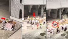 Tangkapan layar video viral – Detik-detik mandor kasar asal China memukul pekerja sebelum akhirnya dikeroyok hingga tewas.