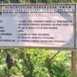 Papan informasi proyek rehabilitasi jaringan utama D.I. di Sulawesi Selatan tidak mencantumkan nilai anggaran.