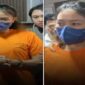 Foto kolase - Windi Sintia saat dihadirkan di hadapan wartawan dalam konferensi pers oleh aparat kepolisian.