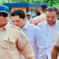 Prabowo Subianto bersama rombongan menteri (Ist)
