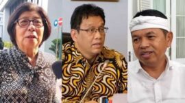 Foto Kolase : dr. Mintarsih (kiri), Menteri Keuangan, Purbaya Yudhi Sadewa (tengah), dan Gubernur Jawa Barat Dedi Mulyadi (kanan)