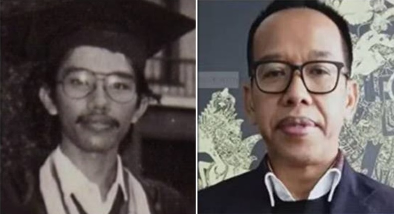 Foto kolase - Roy menyebut sosok di foto ijazah Jokowi bukanlah presiden, melainkan Dumatno Budi Utomo, yang diduga merupakan sepupu Jokowi.