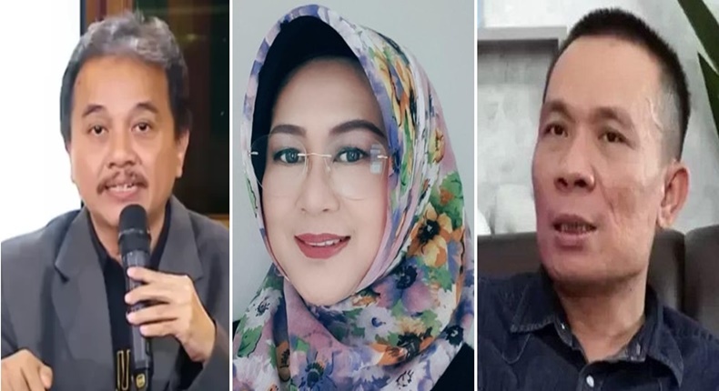 Foto Kolase - Roy Suryo, Dokter Tifa dan Rismon