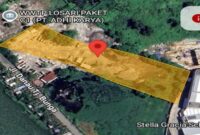 Tangkapan layar peta satelit lokasi sengketa lahan di Kelurahan Maccini Sombala, Makassar.