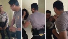 Tangkapan Layar Video Viral - 2 Siswa SPN Dipukul dan Ditendang Senior di Polda NTT