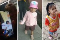 Tangkapan layar video saat orang tua melakukan video call dengan Bilqis setelah dinyatakan ditemukan di Jambi. (Foto kolase)
