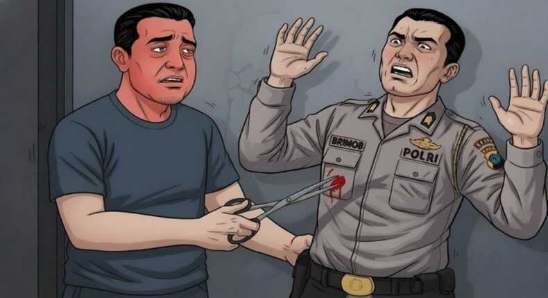 Foto ilustrasi – Pria mabuk tikam anggota Brimob di Maluku
