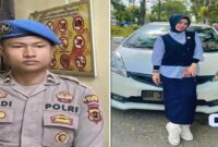 Foto kolase – Oknum Polisi dan Dosen EY