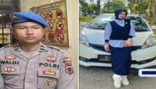 Foto kolase – Oknum Polisi dan Dosen EY