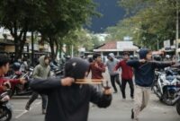 Foto ilustrasi – Geng Motor di Makassar serang pengunjung bazar di lokasi Jalan Singa