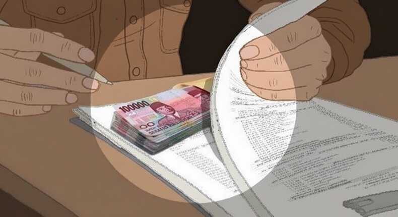 Foto ilustrasi menelisik jejak korupsi