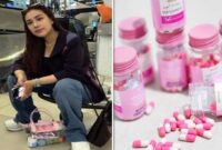 Foto kolase - Owner MJB Paramita dan obat pelangsing ilegal